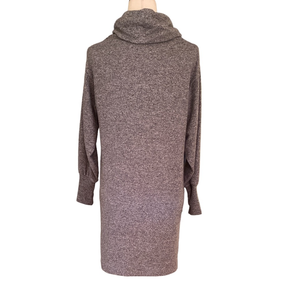 Maeve Anthropologie Gray Knit Oversized Cowl Neck Soft Sweater Dress - XXS - Picture 7 of 12